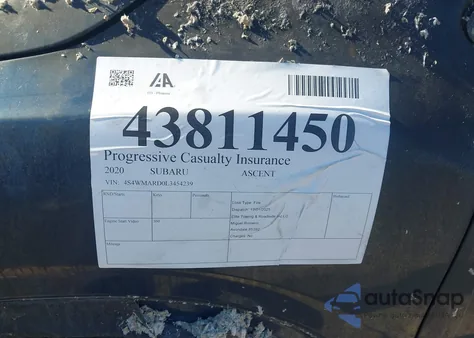 2020 Subaru Ascent Touring from USA, damaged, VIN 4S4WMARD0L3454239